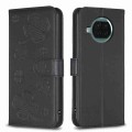 For Xiaomi Mi 10T Lite Four-leaf Embossed Leather Phone Case(Black)