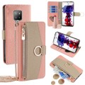For Cubot P30 Crossbody Litchi Texture Leather Phone Case(Pink)