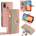 For Alcatel 1L 2021 Crossbody Litchi Texture Leather Phone Case(Pink)
