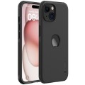 For iPhone 15 NILLKIN Super Frosted Shield Pro Phone Protective Case With LOGO Cutout(Black)