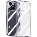 For iPhone 15 Integrated Ultra-thin Crystal Glass Phone Case(Transparent)