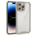 For iPhone 14 Pro Shockproof Acrylic Phone Case with Lens Glass Film(Grey)