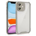 For iPhone 11 Shockproof Acrylic Phone Case with Lens Glass Film(Grey)