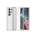 For Samsung Galaxy S24 Ultra 5G Shockproof Terminator Glitter Powder Phone Case(White)