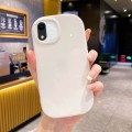 For iPhone XR Glossy Soap Shape TPU Phone Case(White)