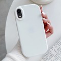 For iPhone XR Frosted Soap Shape TPU Phone Case(White)