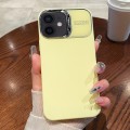 For iPhone 11 Skin Feel PC Liquid Silicone Phone Case(Yellow)