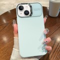 For iPhone 13 Skin Feel PC Liquid Silicone Phone Case(Sierra Blue)