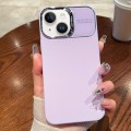 For iPhone 13 Skin Feel PC Liquid Silicone Phone Case(Purple)