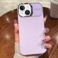 For iPhone 14 Skin Feel PC Liquid Silicone Phone Case(Purple)