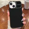 For iPhone 14 Skin Feel PC Liquid Silicone Phone Case(Black)