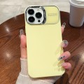 For iPhone 14 Pro Skin Feel PC Liquid Silicone Phone Case(Yellow)