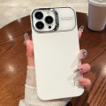 For iPhone 14 Pro Max Skin Feel PC Liquid Silicone Phone Case(Pure White)