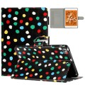 For iPad mini 5 / 4 / 3 / 2 / 1 Dot Pattern Leather Smart Tablet Case(Black Colorful)