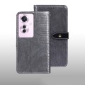 For OPPO Reno11 F idewei Crocodile Texture Leather Phone Case(Grey)