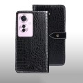 For OPPO Reno11 F idewei Crocodile Texture Leather Phone Case(Black)