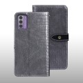 For Nokia G42 5G idewei Crocodile Texture Leather Phone Case(Grey)