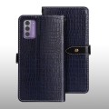 For Nokia G42 5G idewei Crocodile Texture Leather Phone Case(Dark Blue)