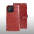 For ASUS ROG Phone 8 idewei Crocodile Texture Leather Phone Case(Red)