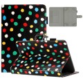 7 inch Dot Pattern Leather Tablet Case(Black Colorful Dot)