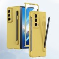 For Honor Magic Vs2 Integrated Skin Feel PC Phone Case with Pen / Pen Box(Yellow)