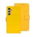 For Samsung Galaxy S23 FE 5G idewei Crazy Horse Texture Leather Phone Case(Yellow)