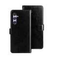 For Samsung Galaxy S23 FE 5G idewei Crazy Horse Texture Leather Phone Case(Black)