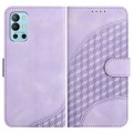 For OnePlus 9R 5G YX0060 Elephant Head Embossed Phone Leather Case with Lanyard(Light Purple)