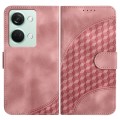 For OnePlus Ace 2V YX0060 Elephant Head Embossed Phone Leather Case with Lanyard(Pink)