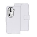 For OPPO Reno11 Pro 5G Global idewei Crazy Horse Texture Leather Phone Case with Holder(White)