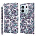 For Xiaomi Redmi Note 13 Pro 5G 3D Painting Pattern Flip Leather Phone Case(Swirl Pattern)