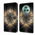 For Honor Magic5 Pro Crystal 3D Shockproof Protective Leather Phone Case(Luminous Building)