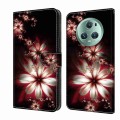 For Honor Magic5 Pro Crystal 3D Shockproof Protective Leather Phone Case(Fantastic Flower)