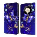 For Honor Magic6 Lite Crystal 3D Shockproof Protective Leather Phone Case(Diamond Butterfly)