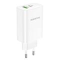 Borofone BN10 Sunlight PD 65W + USB 22.5W Dual Port Charger, EU Plug(White)