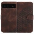 For Google Pixel 6 YX0060 Elephant Head Embossed Phone Leather Case with Lanyard(Coffee)