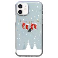 For iPhone 11 Christmas Colored Drawing Pattern High Transparent Soft TPU Phone Case(Christmas Stock