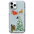 For iPhone 11 Pro Max Christmas Colored Drawing Pattern High Transparent Soft TPU Phone Case(Christm