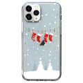 For iPhone 11 Pro Max Christmas Colored Drawing Pattern High Transparent Soft TPU Phone Case(Christm