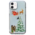 For iPhone 12 mini Christmas Colored Drawing Pattern High Transparent Soft TPU Phone Case(Christmas)