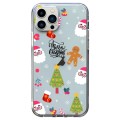 For iPhone 12 Pro Christmas Colored Drawing Pattern High Transparent Soft TPU Phone Case(Christmas T