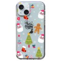 For iPhone 15 Christmas Colored Drawing Pattern High Transparent Soft TPU Phone Case(Christmas Tree)