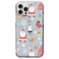 For iPhone 15 Pro Christmas Colored Drawing Pattern High Transparent Soft TPU Phone Case(Santa Claus