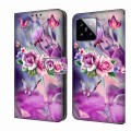 For Xiaomi 14 Pro Crystal 3D Shockproof Protective Leather Phone Case(Butterfly)