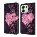 For Xiaomi Redmi Note 13 4G Crystal 3D Shockproof Protective Leather Phone Case(Lace Love)