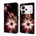 For Xiaomi Redmi Note 13 Pro+ Crystal 3D Shockproof Protective Leather Phone Case(Fantastic Flower)
