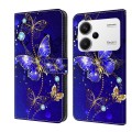 For Xiaomi Redmi K70E Crystal 3D Shockproof Protective Leather Phone Case(Diamond Butterfly)