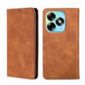 For Itel S23 Plus 4G Skin Feel Magnetic Leather Phone Case(Light Brown)