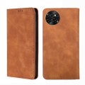 For Itel S23 4G Skin Feel Magnetic Leather Phone Case(Light Brown)