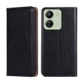 For Xiaomi Redmi 13C 4G Gloss Oil Solid Color Magnetic Leather Phone Case(Black)